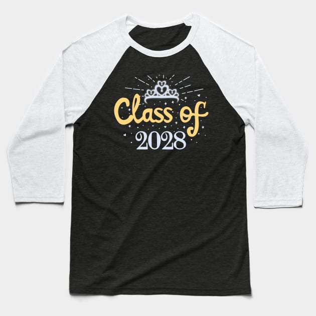 Class of 2028 Grow With Me Baseball T-Shirt by KsuAnn